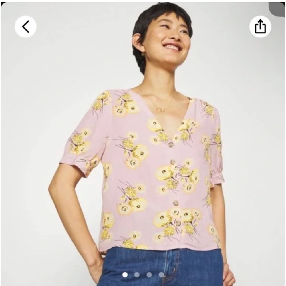 Madewell Dandelion Floral Top